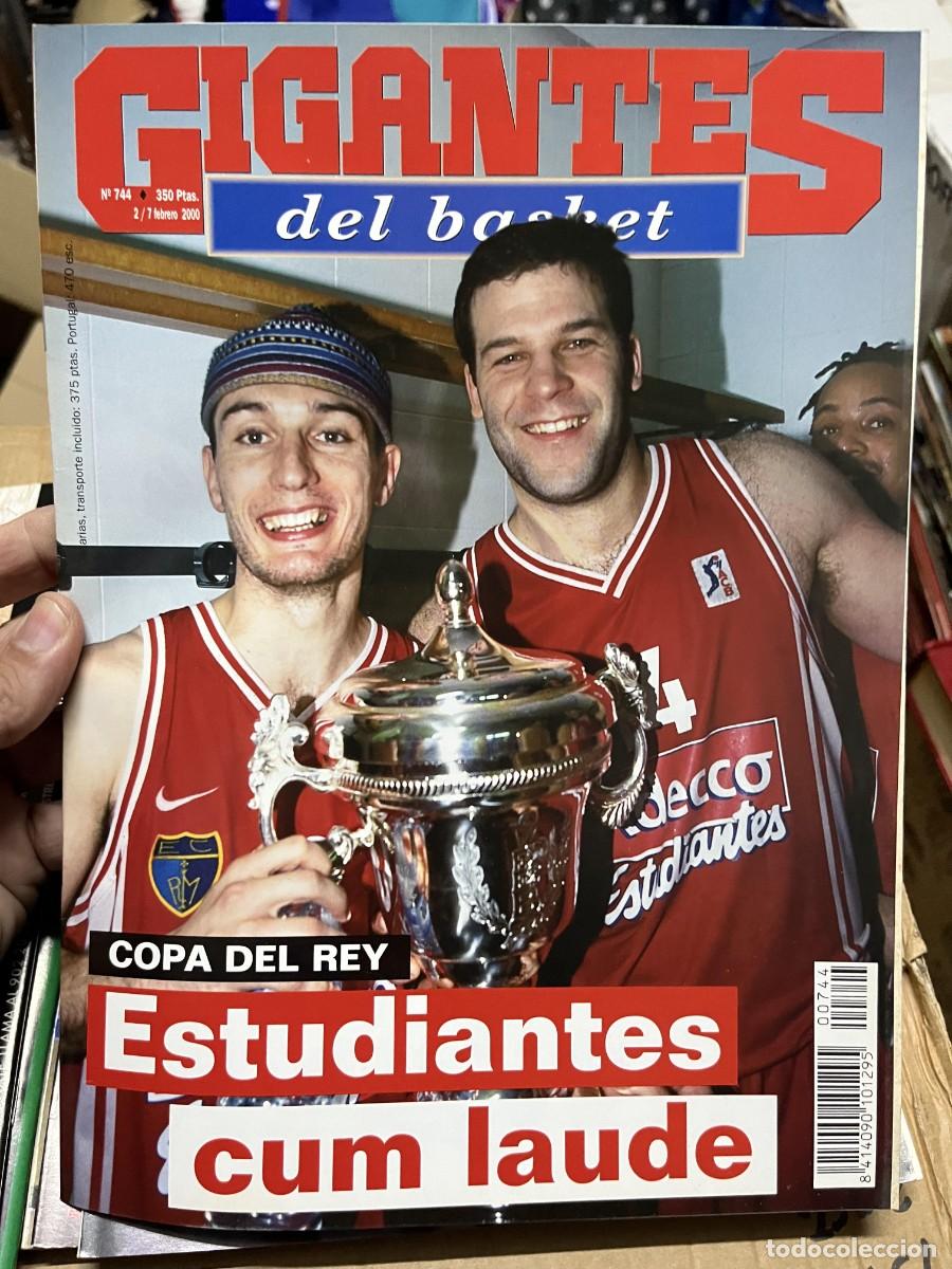 Coleccionismo deportivo: REVISTA GIGANTES DEL BASKET # 744 FEBRERO 2000 ESTUDIANTES CAMPEON COPA DEL REY POSTER ELMER BENNETT