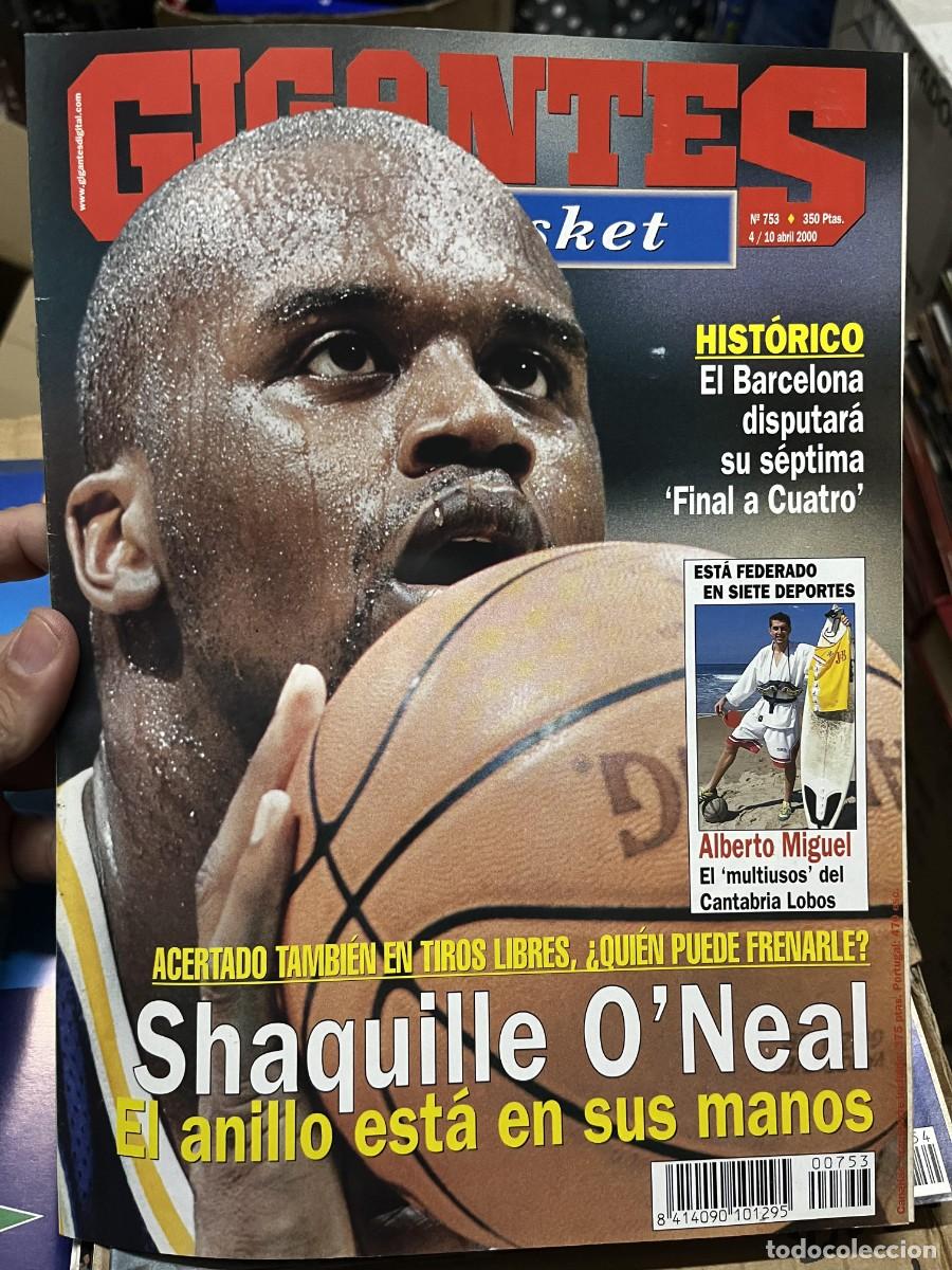 Coleccionismo deportivo: REVISTA GIGANTES DEL BASKET # 753 ABRIL 2000 SHAQUILLE O'NEAL POSTER SERGIO LUYK