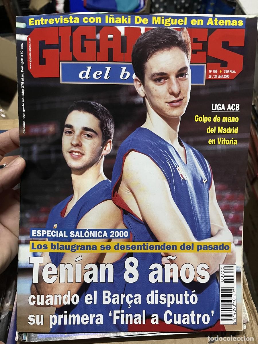 Coleccionismo deportivo: REVISTA GIGANTES DEL BASKET # 755 ABRIL 2000 PAU GASOL POSTER XAVI SANCHEZ BERNAT