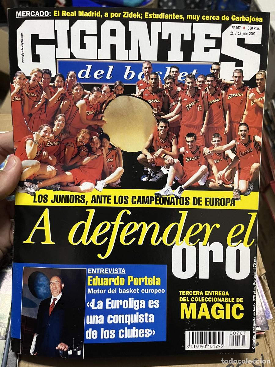 Coleccionismo deportivo: REVISTA GIGANTES DEL BASKET # 767 JULIO 2000 ESPA&Ntilde;A SELECCION POSTER