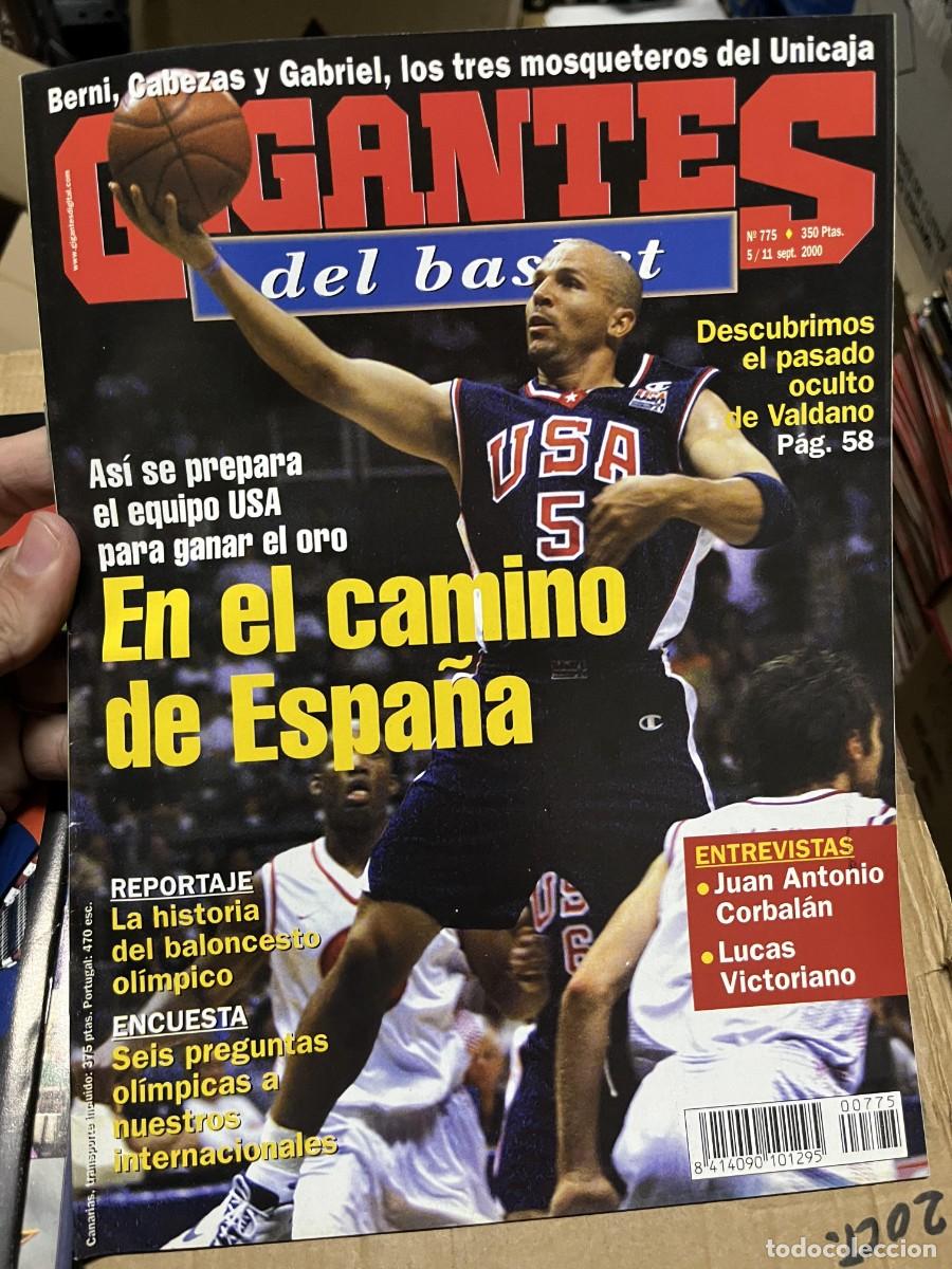Coleccionismo deportivo: REVISTA GIGANTES DEL BASKET # 775 SEPTIEMBRE 2000 JUAN CARLOS CORBALAN LUCAS VICTORIANO
