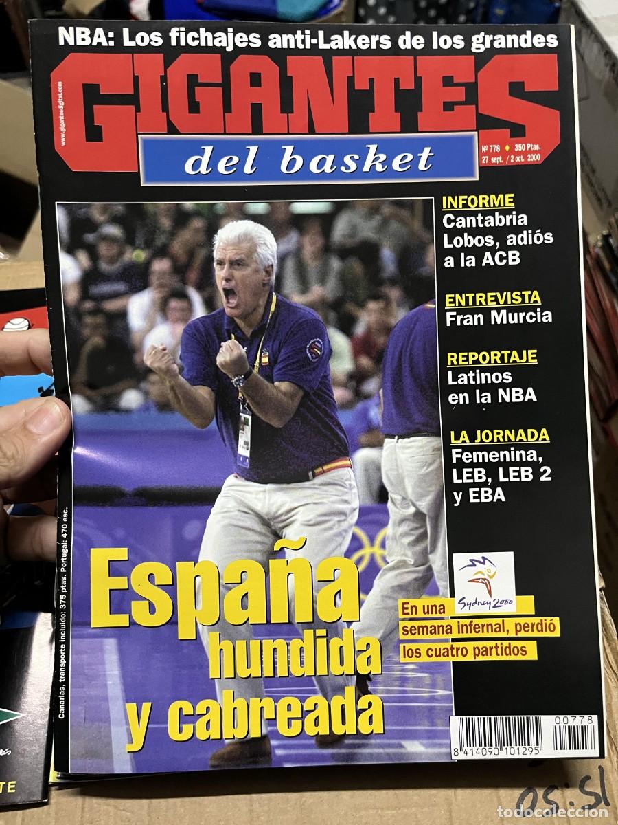 Coleccionismo deportivo: REVISTA GIGANTES DEL BASKET # 778 SEPTIEMBRE 2000 ESPA&Ntilde;A JUEGOS OLIMPICOS OLIMPIADAS