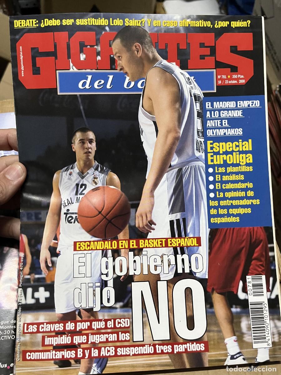 Coleccionismo deportivo: REVISTA GIGANTES DEL BASKET # 781 OCTUBRE 2000 REAL MADRID OLYMPIAKOS