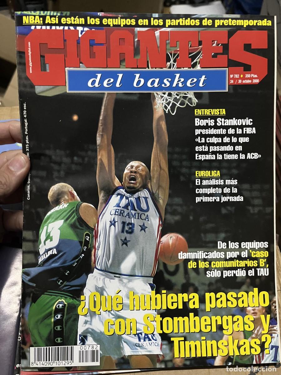 Coleccionismo deportivo: REVISTA GIGANTES DEL BASKET # 782 OCTUBRE 2000 EUROLIGA BORIS STANKOVIC