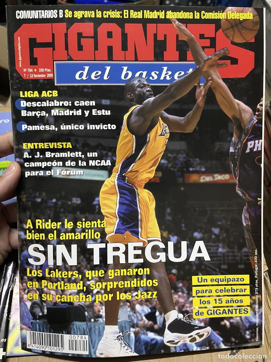 Coleccionismo deportivo: REVISTA GIGANTES DEL BASKET # 784 NOVIEMBRE 2000 LIGA ACB LAKERS