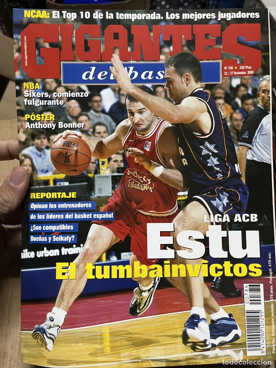 Coleccionismo deportivo: REVISTA GIGANTES DEL BASKET # 786 NOVIEMBRE 2000 ESTUDIANTES POSTER ANTHONY BONNER