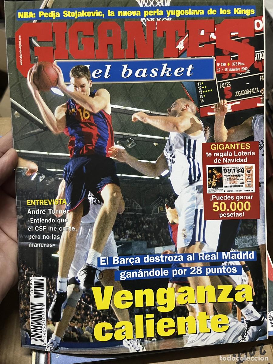 Coleccionismo deportivo: REVISTA GIGANTES DEL BASKET # 789 DICIEMBRE 2000 REAL MADRID BARCELONA