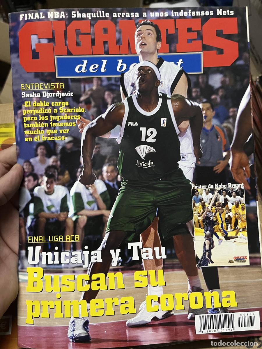 Coleccionismo deportivo: REVISTA GIGANTES DEL BASKET # 867 JUNIO 2002 UNICAJA TAUGRES POSTER KOBE BRYANT AARON WILLIAMS