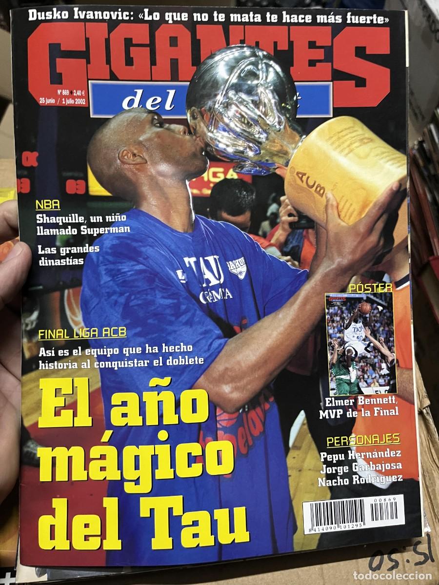 Coleccionismo deportivo: REVISTA GIGANTES DEL BASKET # 869 JULIO 2002 FINAL LIGA ACB POSTER ELMER BENNETT MVP FINAL