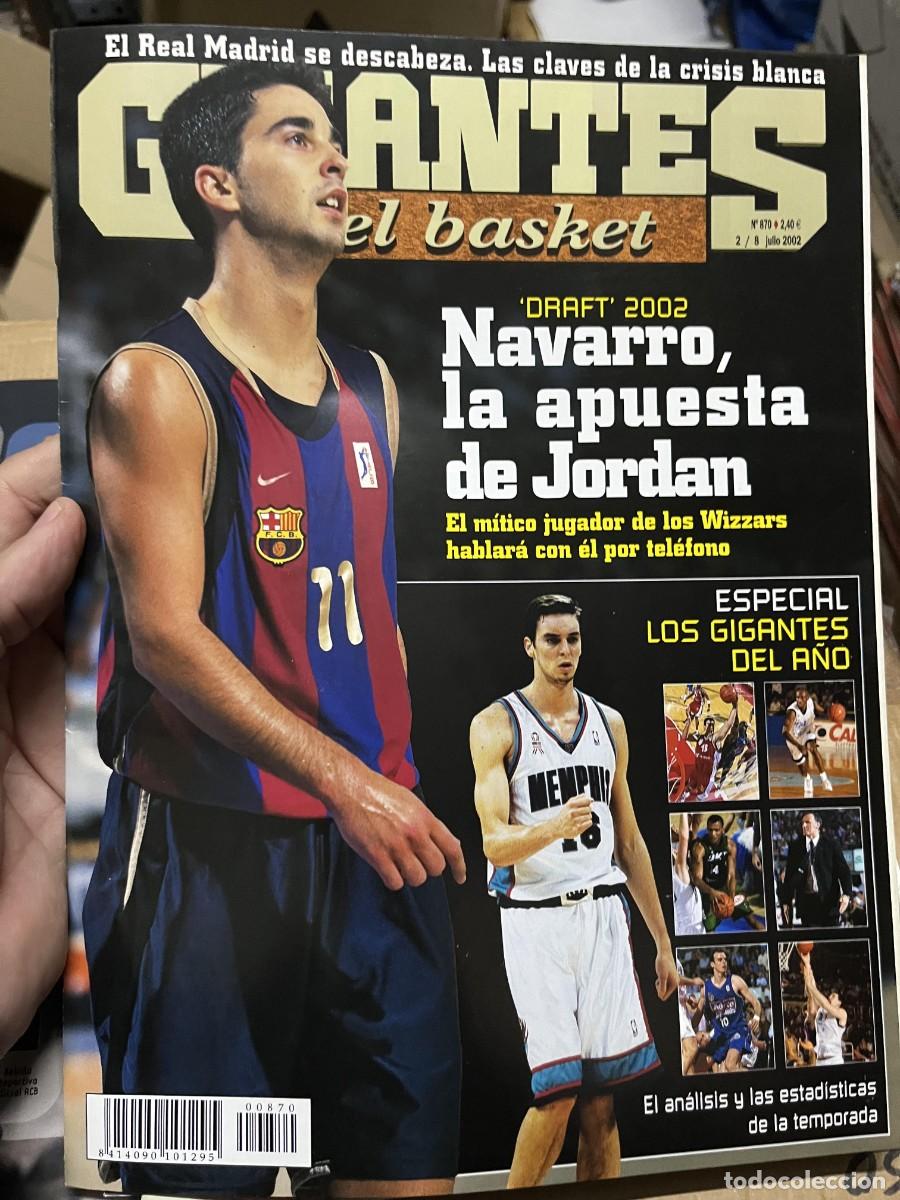 Coleccionismo deportivo: REVISTA GIGANTES DEL BASKET # 870 JULIO 2002 JUAN CARLOS NAVARRO BARCELONA PAU GASOL