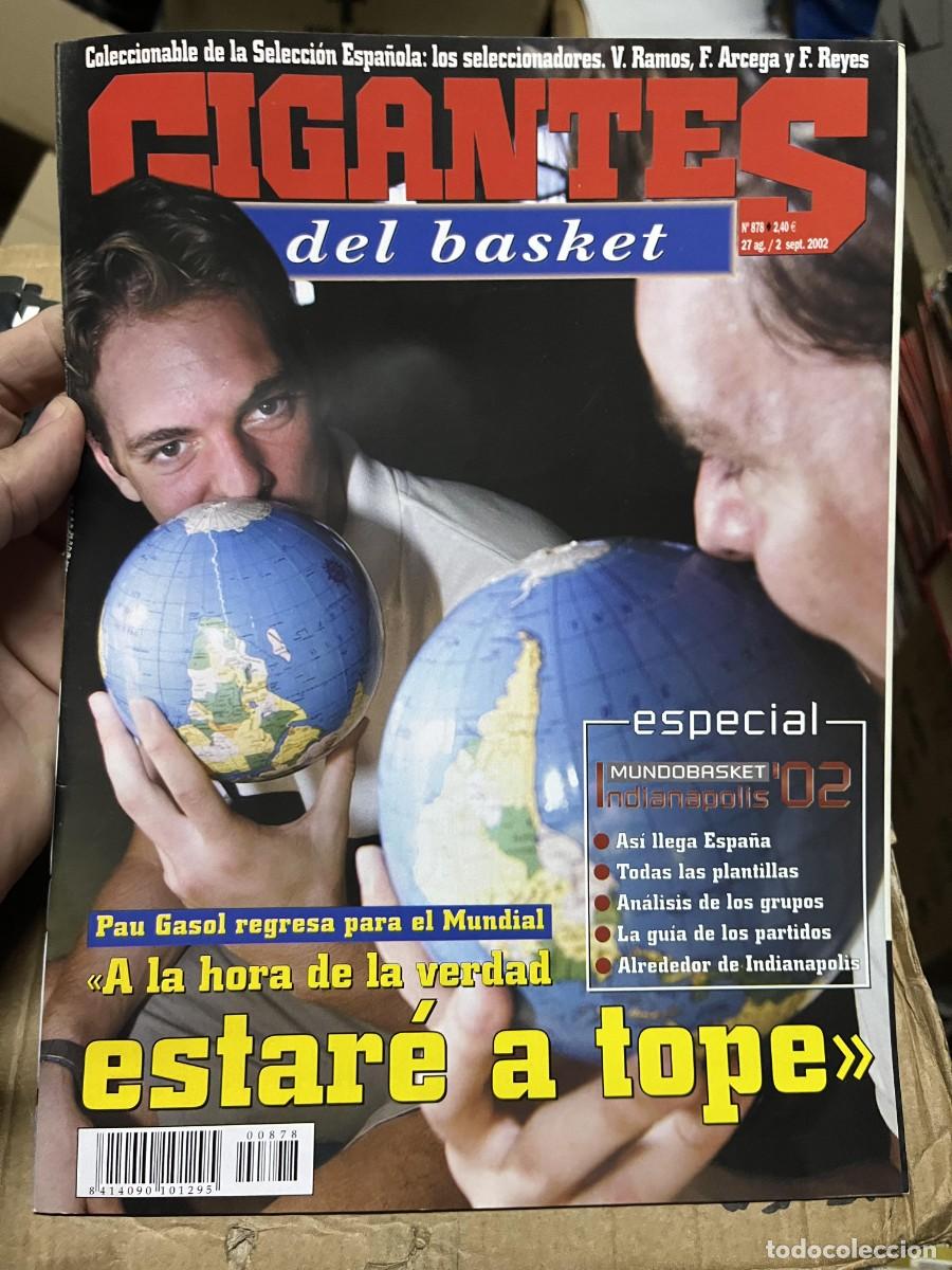 Coleccionismo deportivo: REVISTA GIGANTES DEL BASKET # 878 SEPTIEMBRE 2002 PAU GASOL POSTER ANTONIO PARAISO