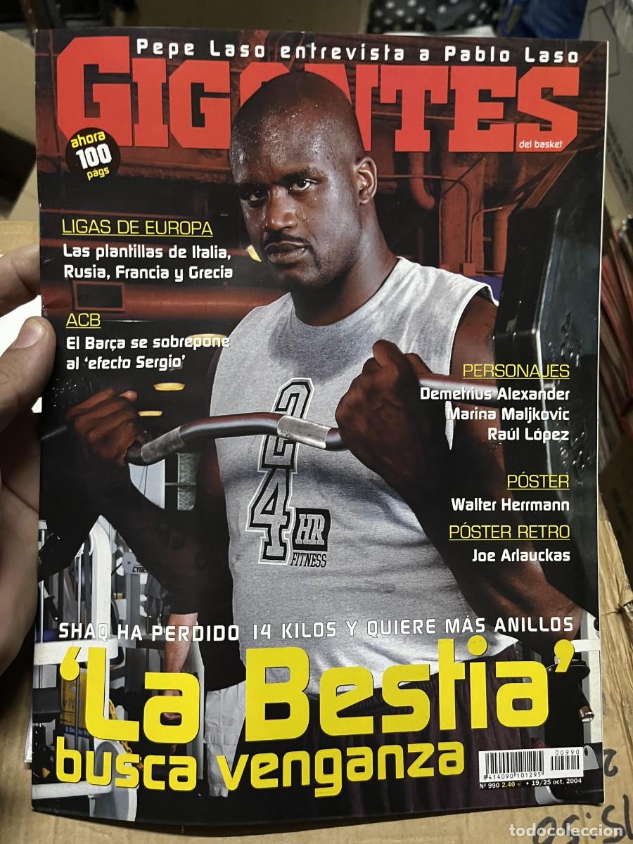 Coleccionismo deportivo: REVISTA GIGANTES DEL BASKET # 990 OCTUBRE 2004 SHAQUILLE O'NEAL POSTER JOE ARLAUCKAS WALTER HERMANN