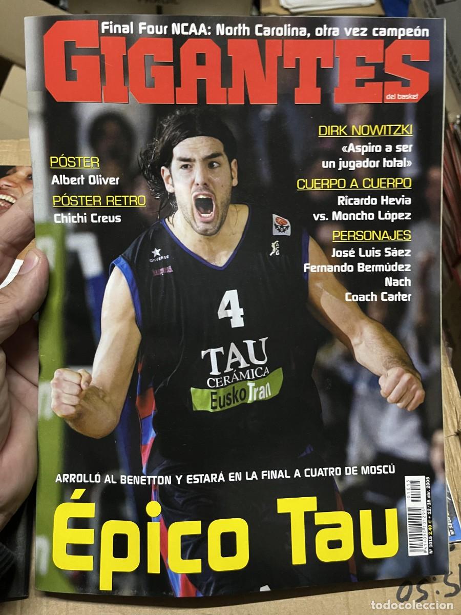 Coleccionismo deportivo: REVISTA GIGANTES DEL BASKET # 1015 ABRIL 2005 TAUGRES POSTER ALBERT OLIVER JOAN CREUS