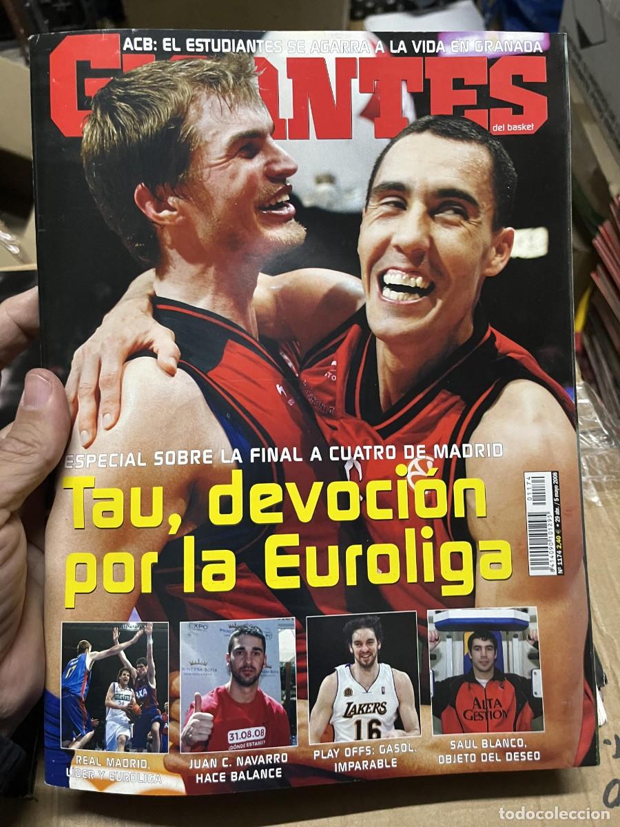 Coleccionismo deportivo: REVISTA GIGANTES DEL BASKET # 1174 MAYO 2008 TAUGRES FINAL A CUATRO EUROLIGA