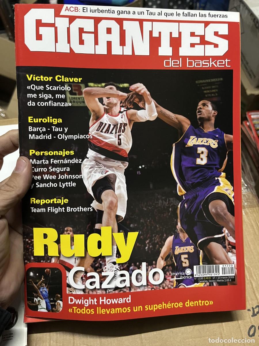 Coleccionismo deportivo: REVISTA GIGANTES DEL BASKET # 1220 MARZO 2009 RUDY FERNANDEZ VICTOR CLAVER EUROLIGA