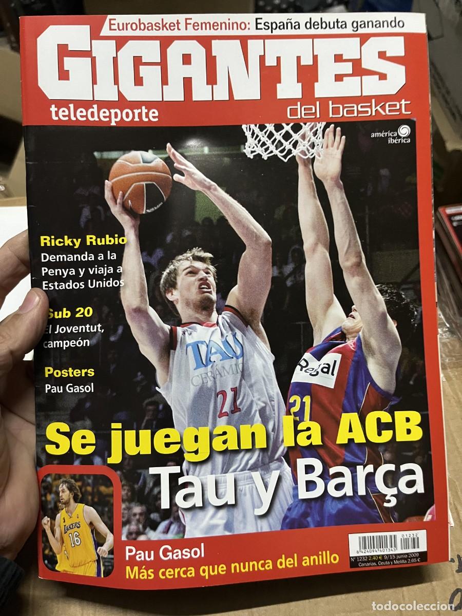 Coleccionismo deportivo: REVISTA GIGANTES DEL BASKET # 1232 JUNIO 2009 ACB TAUGRES BARCELONA POSTER PAU GASOL