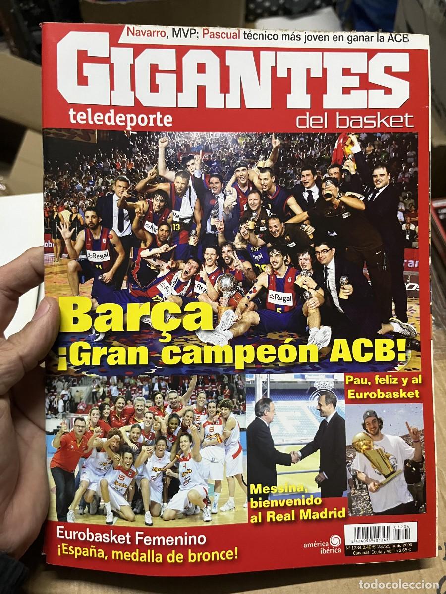 Coleccionismo deportivo: REVISTA GIGANTES DEL BASKET # 1234 JUNIO 2009 CAMPEON LIGA ACB BARCELONA