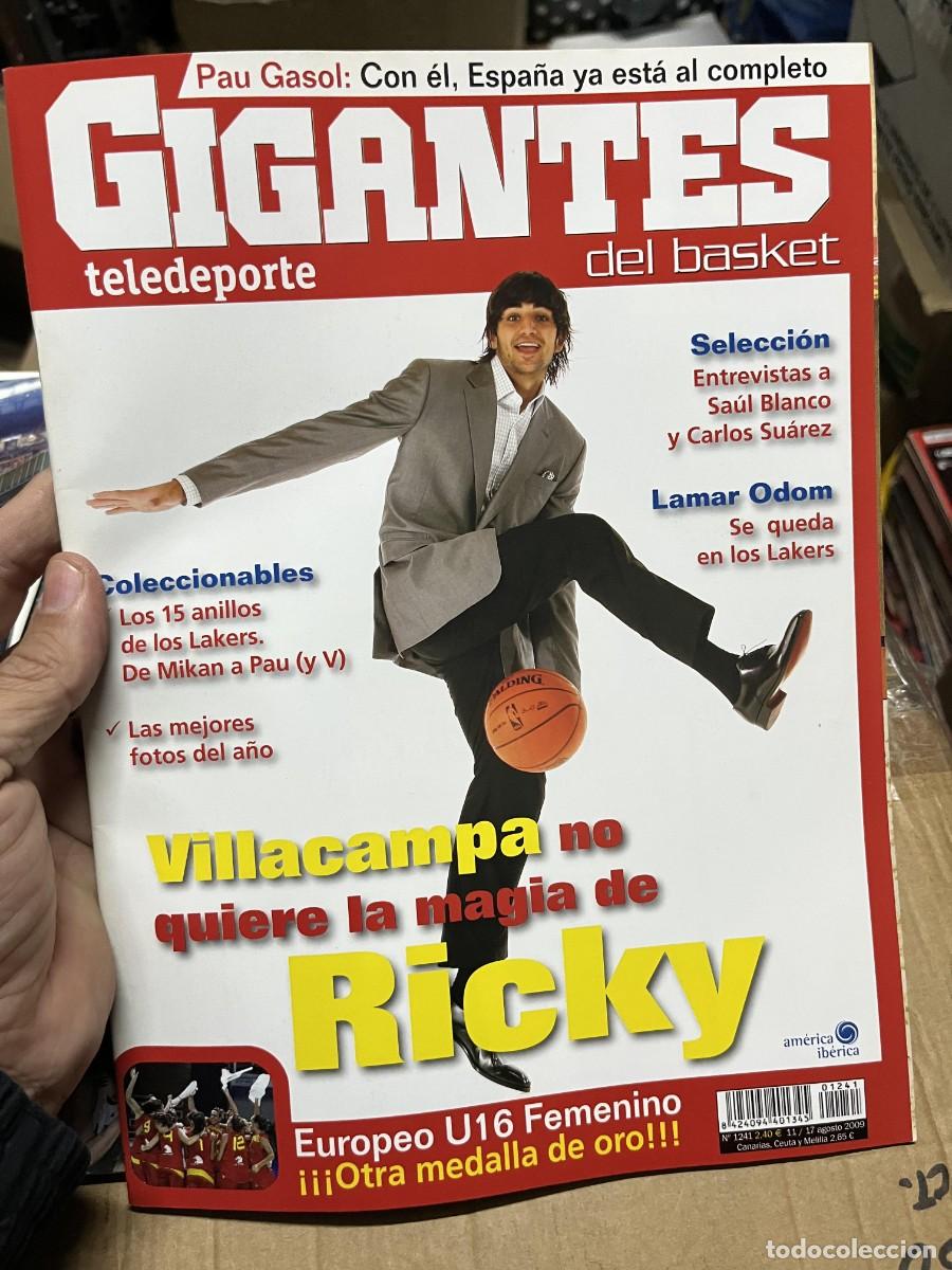 Coleccionismo deportivo: REVISTA GIGANTES DEL BASKET # 1241 AGOSTO 2009 RICKY RUBIO LAMAR ODOM VILLACAMPA