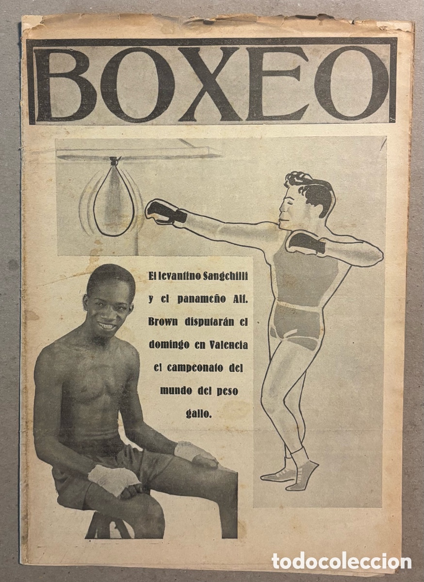 Coleccionismo deportivo: REVISTA BOXEO N&deg; 529 (1935). SANGCHILLI Vs AL&Iacute; BROWN, ORTEGA Y PEDRITO RUIZ, UZCUDUN, TORR&Eacute;,&hellip;