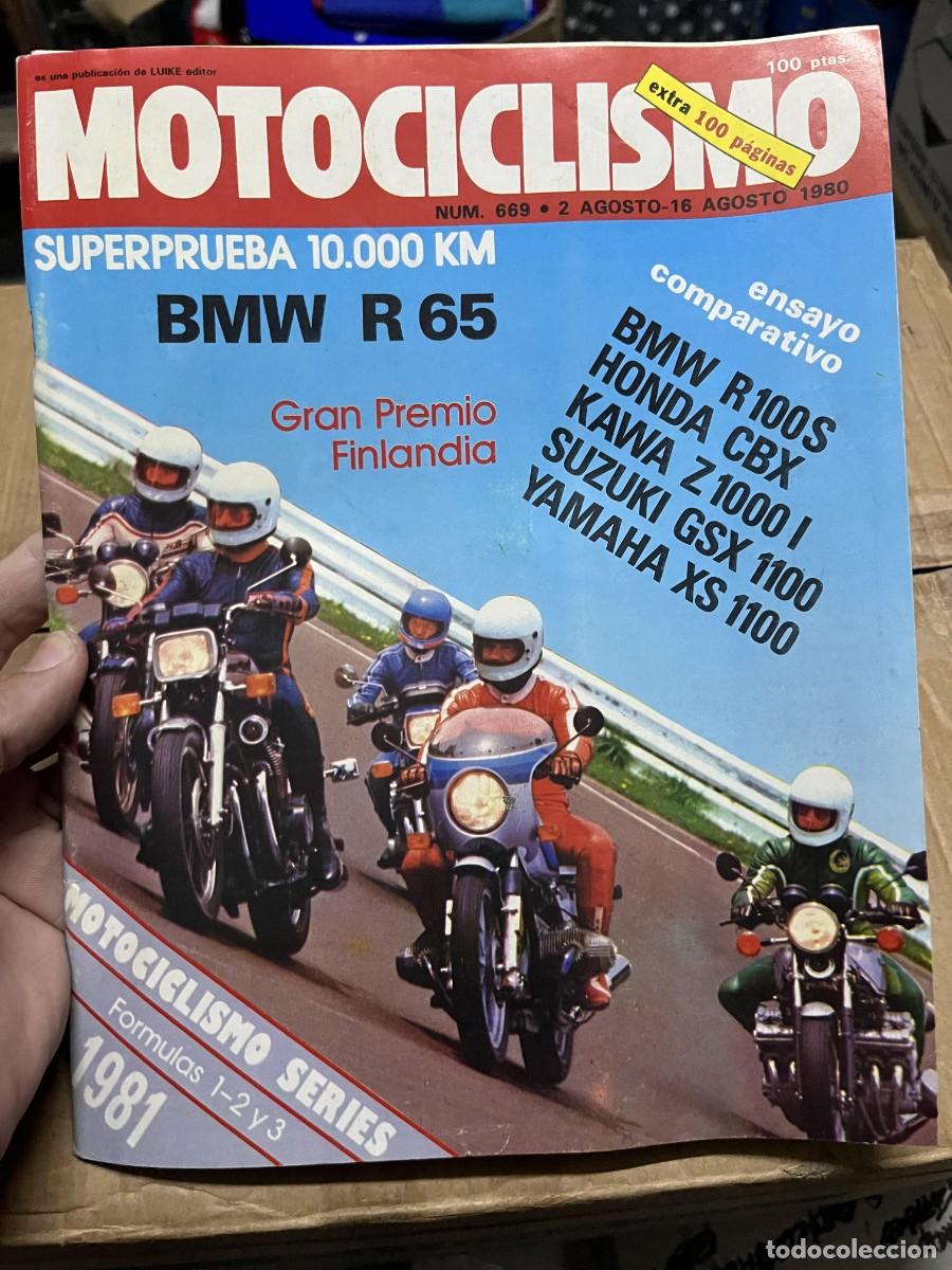 Coleccionismo deportivo: REVISTA MOTOCICLISMO # 669 AGOSTO 1980 EXTRA BMW R 65 R100S HONDA CBX POSTER SIMEON MARTIN LA PARTE