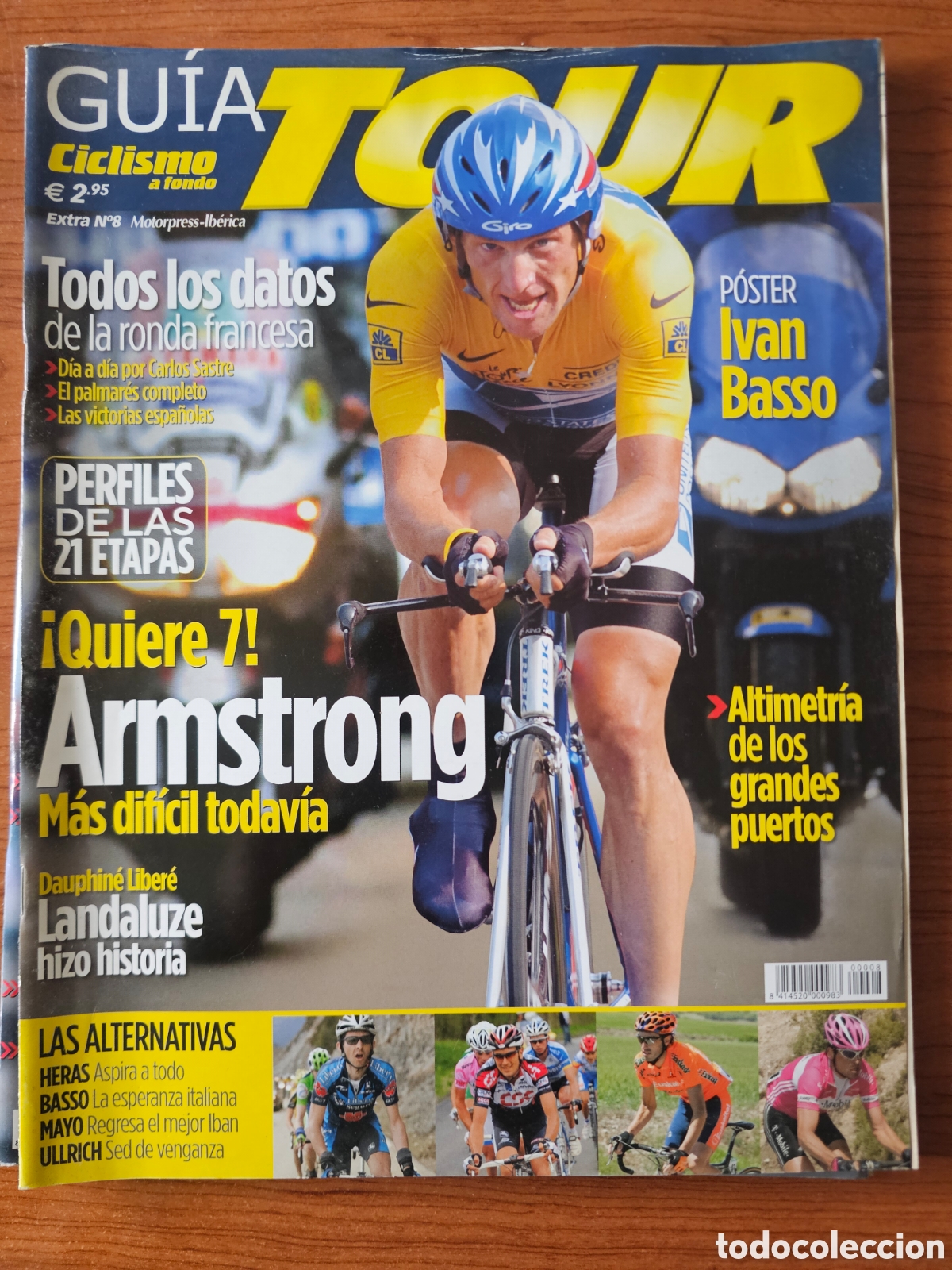 Coleccionismo deportivo: REVISTA GUIA TOUR CICLISMO A FONDO. EXTRA N&ordm; 8. IV&Aacute;N BASSO. ARMSTRONG, DAUPHIN&Eacute; LIB&Eacute;R&Eacute;. HERAS...