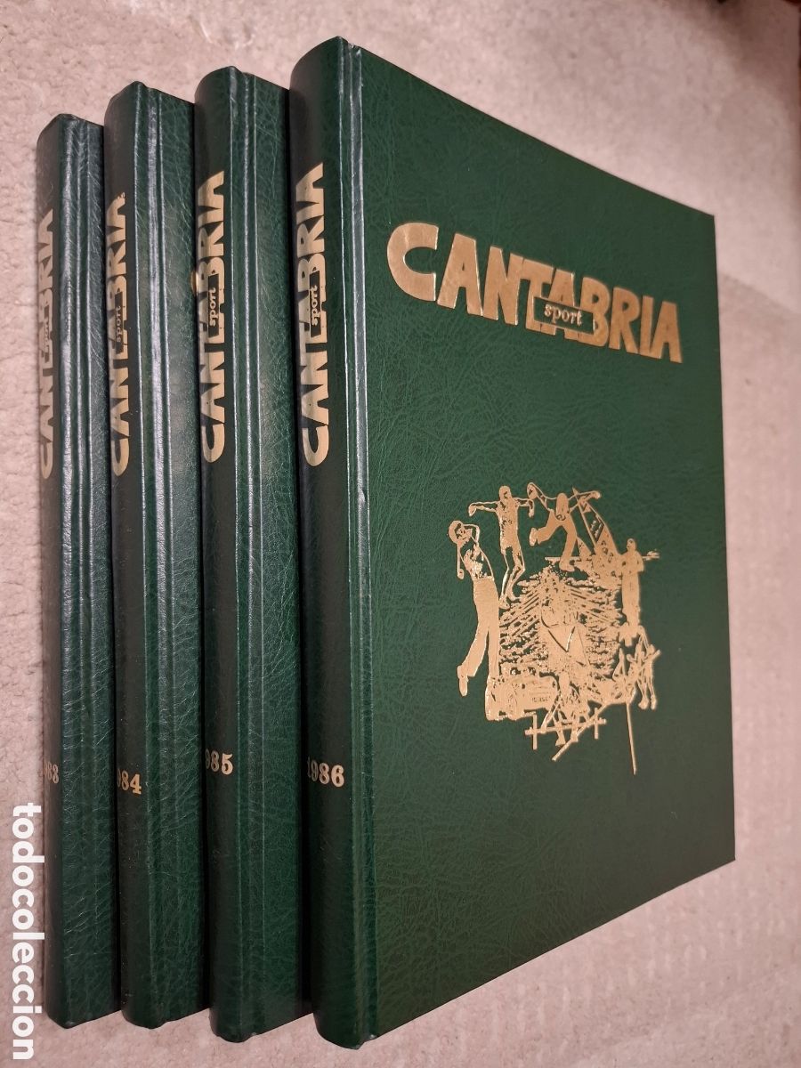 Coleccionismo deportivo: Cantabria Sport, revista deportiva mensual, cuatro tomos, todo lo publicado 1983-86