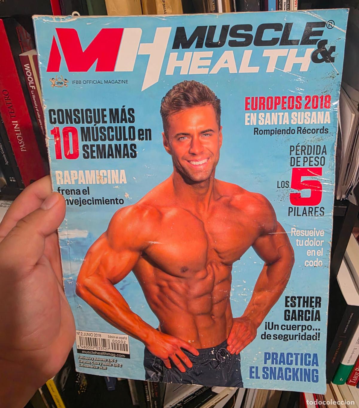 Sports collectibles: Revista Muscle & Health N&ordm; 2 junio 2018 Esther Garc&iacute;a f&iacute;sico culturismo fisioculturismo