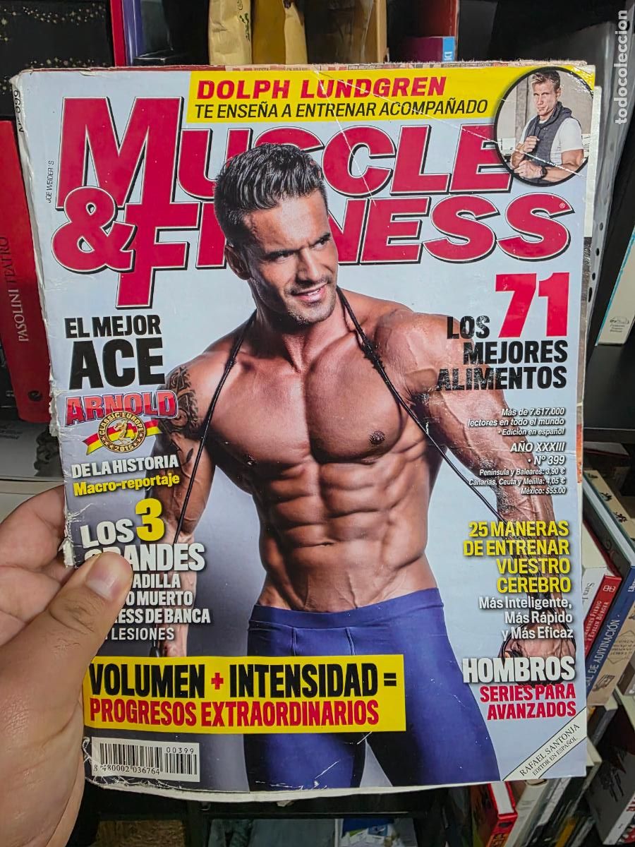 Sports collectibles: Revista the muscle & fitness N&ordm; 399 dolph lundgren f&iacute;sico culturismo culturista fisioculturismo