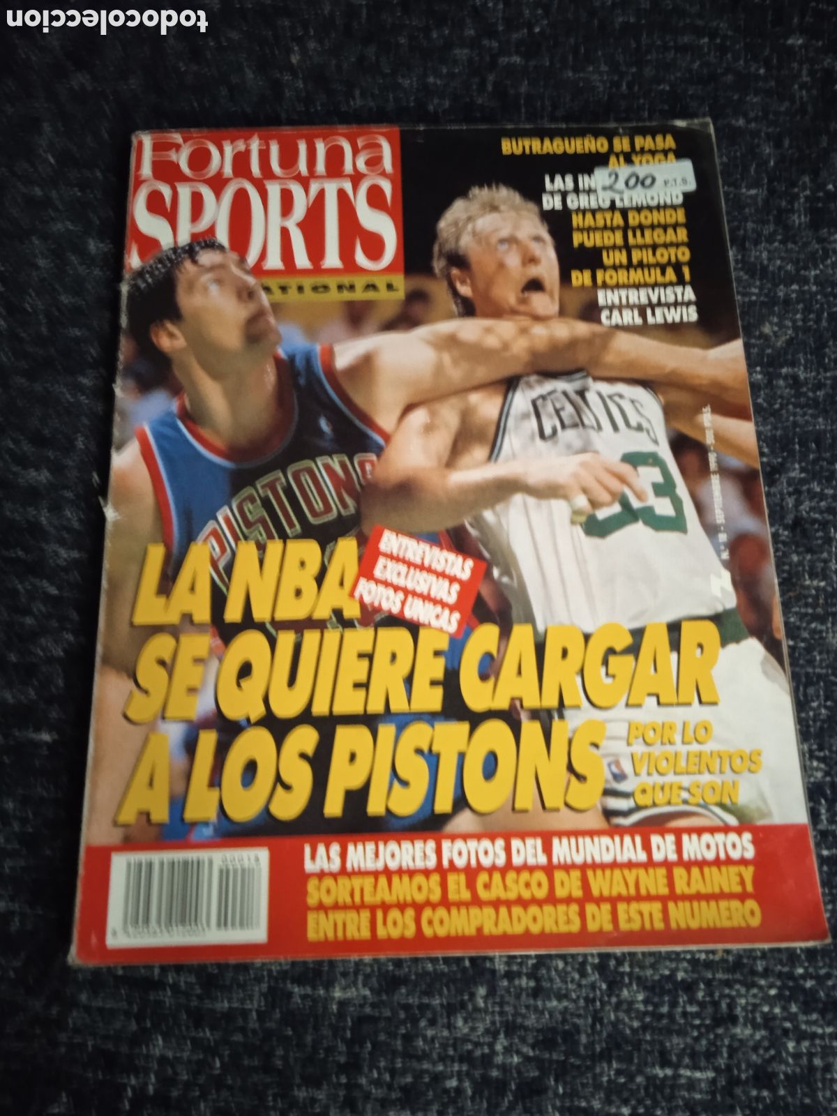 Coleccionismo deportivo: FORTUNA SPORTS INTERNACIONAL N&ordm; 18 SEPTIEMBRE 1990 NBA PISTONS DETROIT BUTRAGUE&Ntilde;O