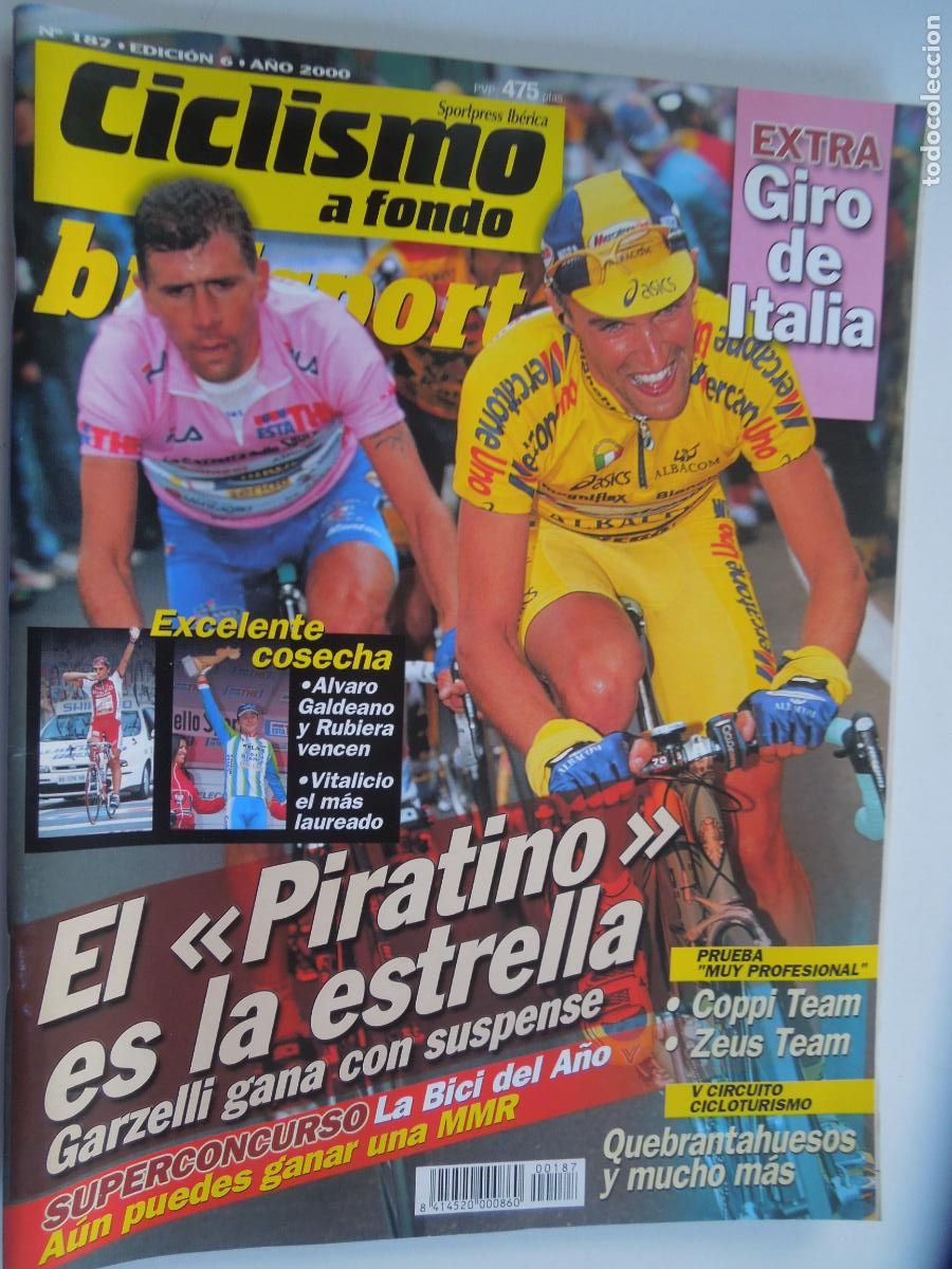 Coleccionismo deportivo: CICLISMO A FONDO N&ordm; 187- 2000-EXTRA GIRO DE ITALIA - EL PIRATINO - ALVARO GALDEANO