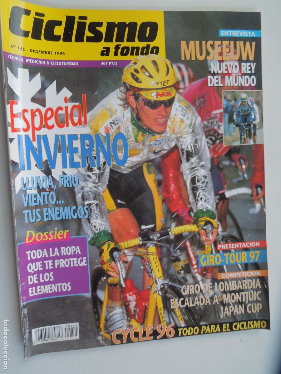 Coleccionismo deportivo: CICLISMO A FONDO N&ordm; 145- 12-1996- ESPECIAL INVIERNO - MUSEEUW - PRESENTACION GIRO TOUR 97