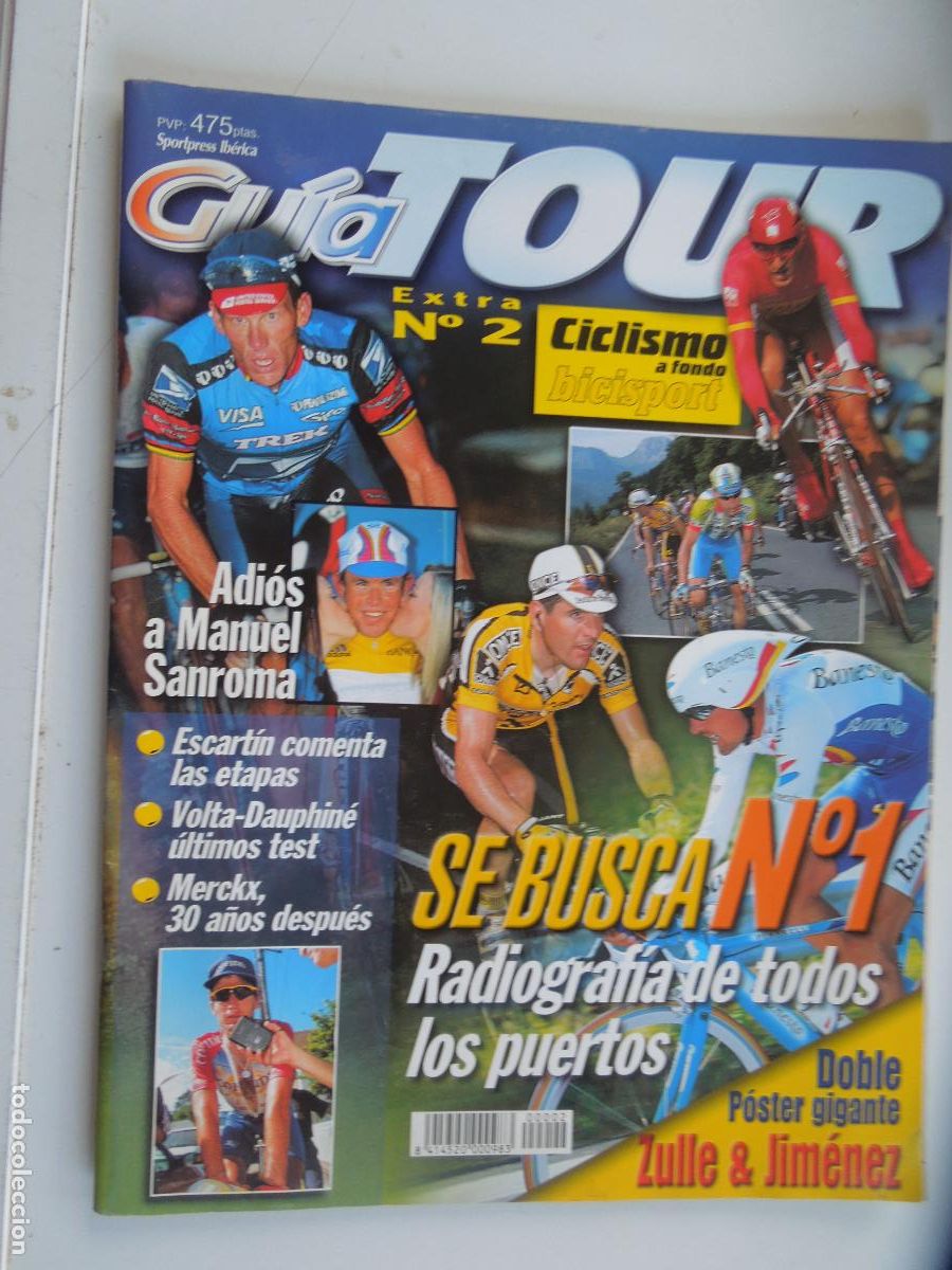Coleccionismo deportivo: BICISPORT - GUIA TOUR - EXTRA N&ordm; 2 - ADIOS A MANUEL SANROMA - DOBLE POSTER ZULLE&JIMENEZ