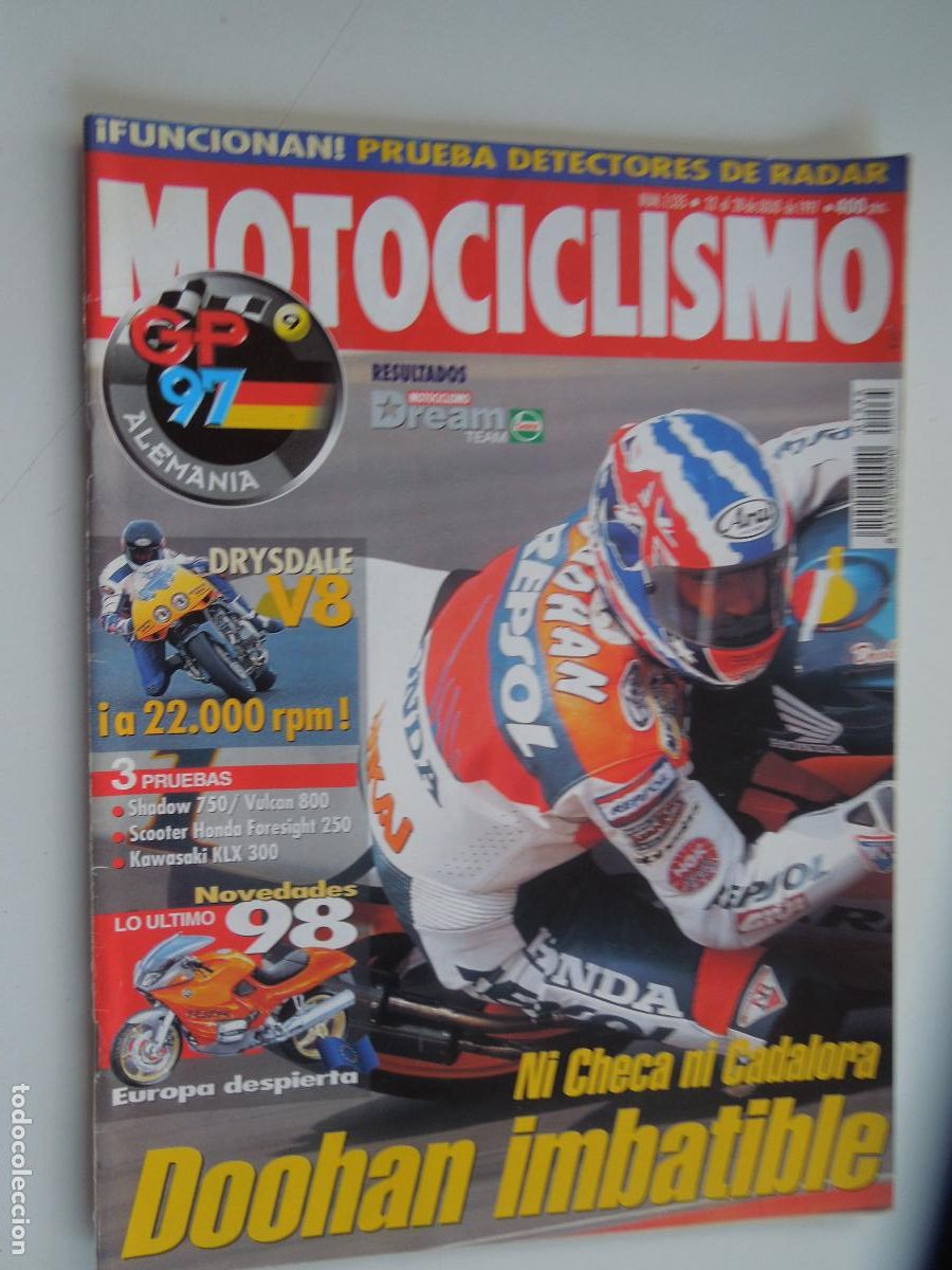 Collectionnisme sportif: MOTOCICLISMO N&ordm; 1535-07-1997-NI CHECA NI CADALORA, DOOHAN IMBATIBLE. NOVEDADES 98