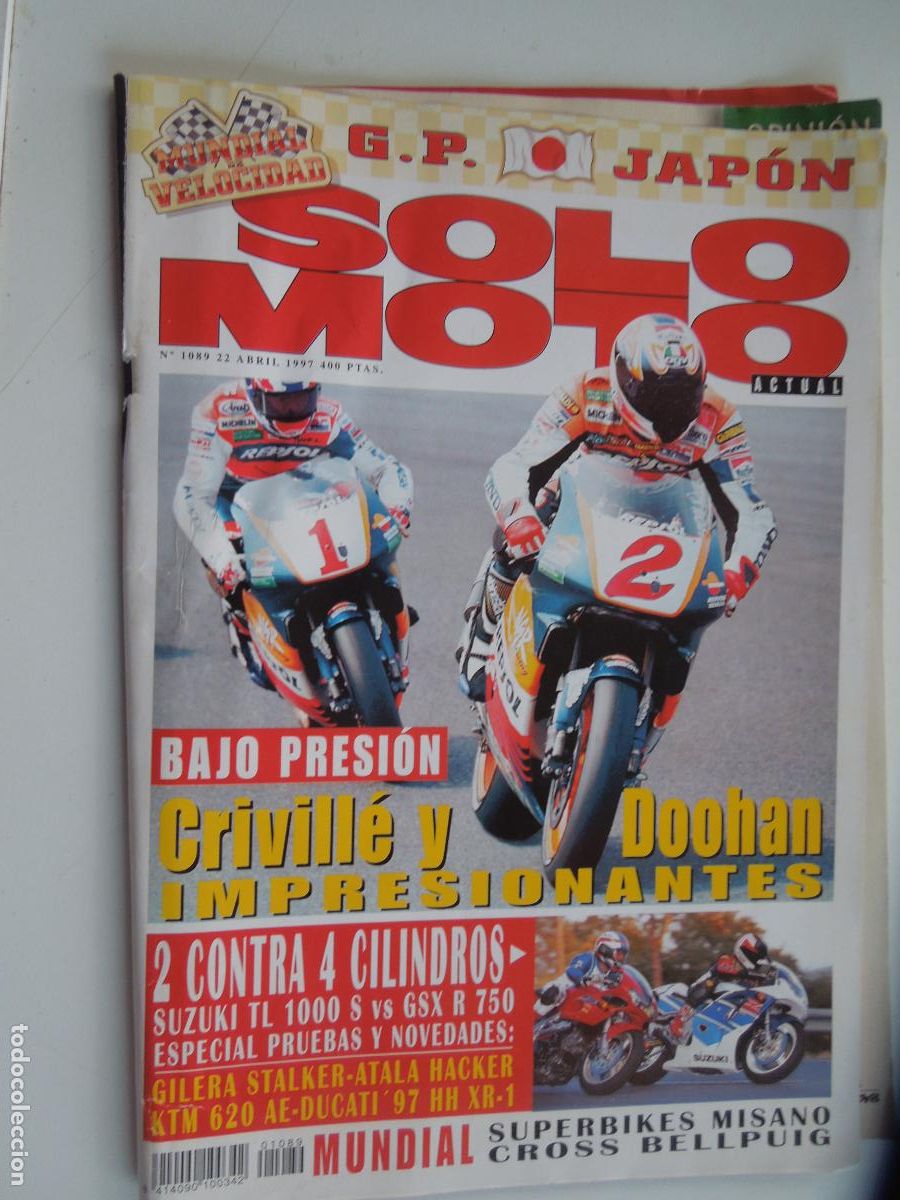 Coleccionismo deportivo: SOLO MOTO ACTUAL N&ordm; 1089 REVISTA -04-1997- PRUEBA: GILERA STALKER 50. ATALA HACKER 50. KTM 620 AE