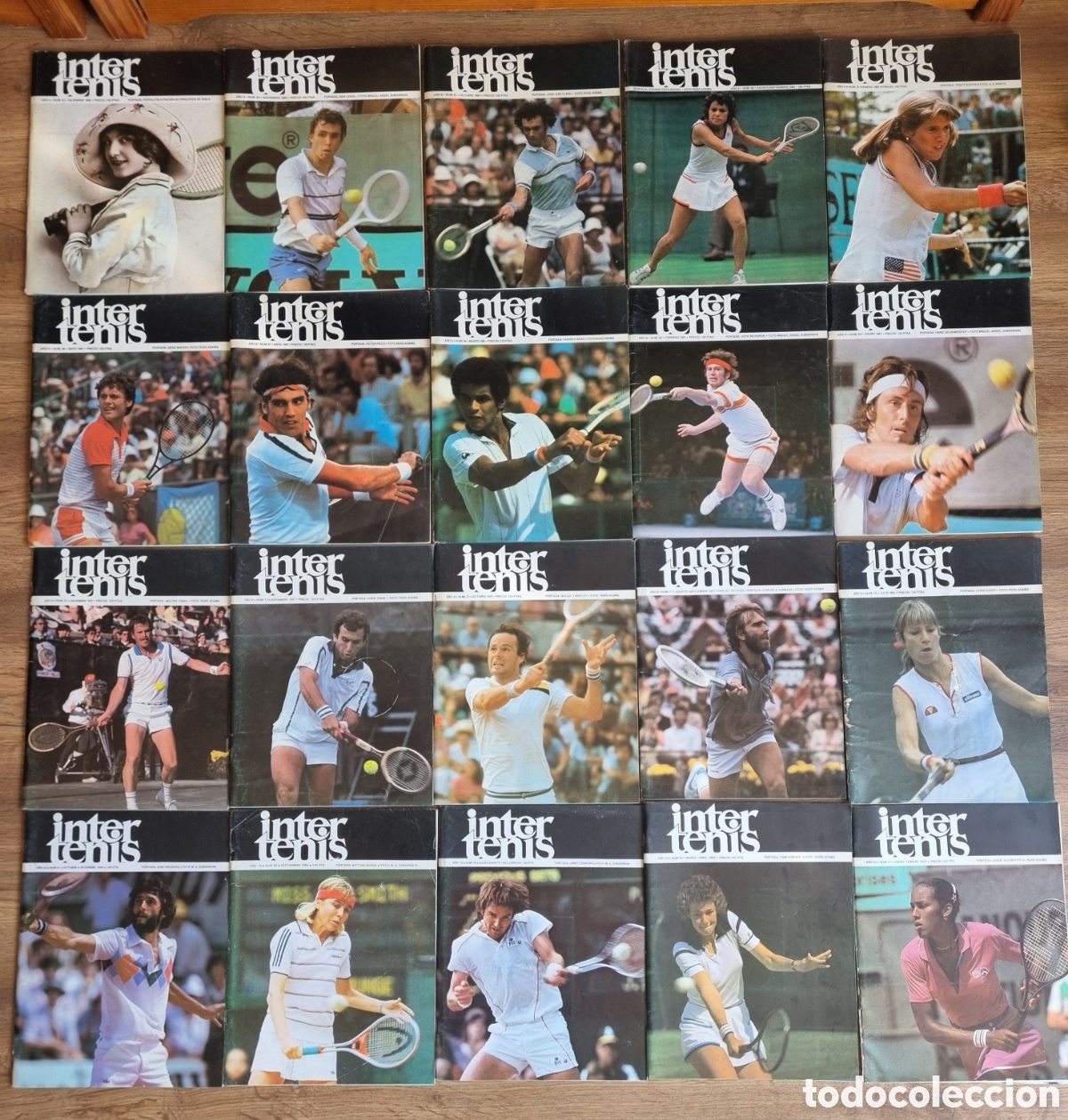 Coleccionismo deportivo: Lote Revistas Inter Tenis 1980-82