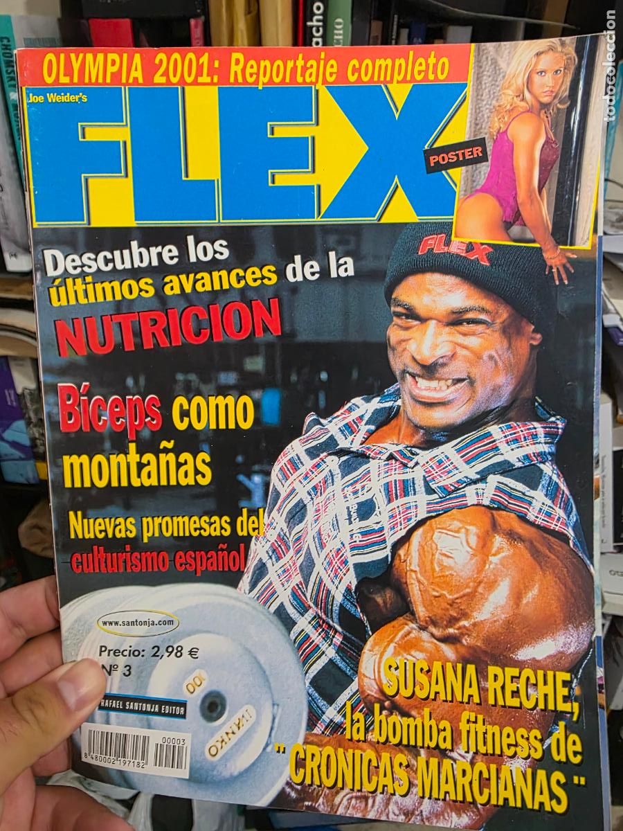 Coleccionismo deportivo: Revista FLEX N⁰ 3 ronnie coleman mr olympia Susana reche cr&oacute;nicas marcianas fisico culturismo