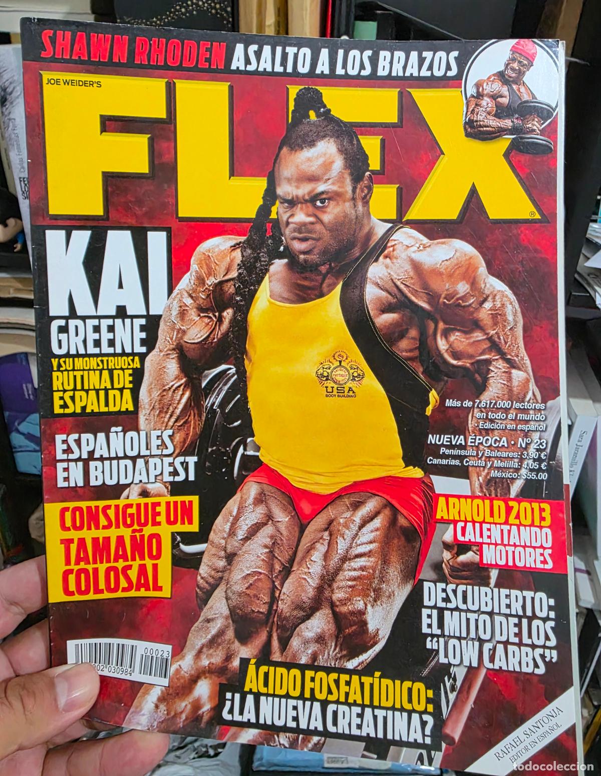 Coleccionismo deportivo: Revista FLEX N⁰ 23 nueva epoca kai greene shawn rhoden culturismo culturista musculacion nutricion