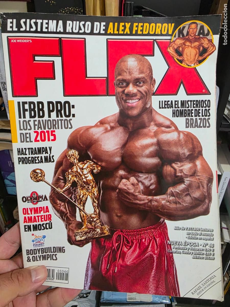Coleccionismo deportivo: Revista FLEX N⁰ 46 nueva epoca phil heath alex fedorov fisico culturismo culturista nutricion