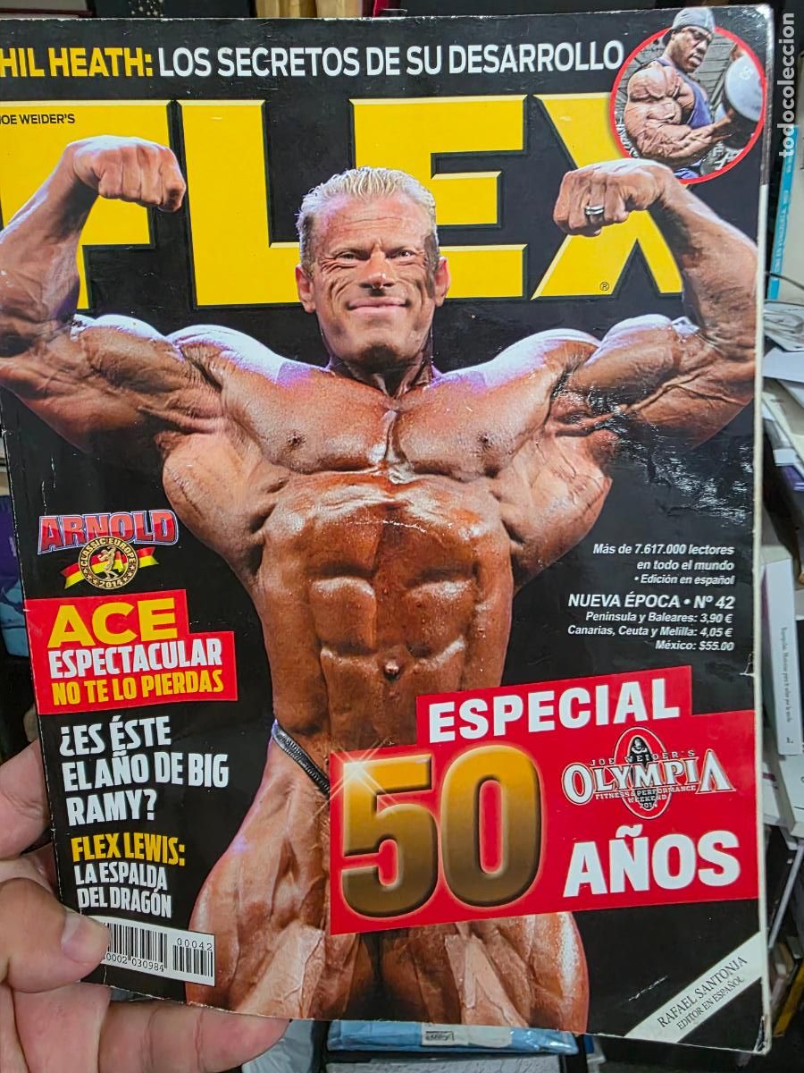 Coleccionismo deportivo: Revista FLEX N⁰ 42 nueva epoca phil heath big ramy flex lewis fisico culturismo culturista nutricion