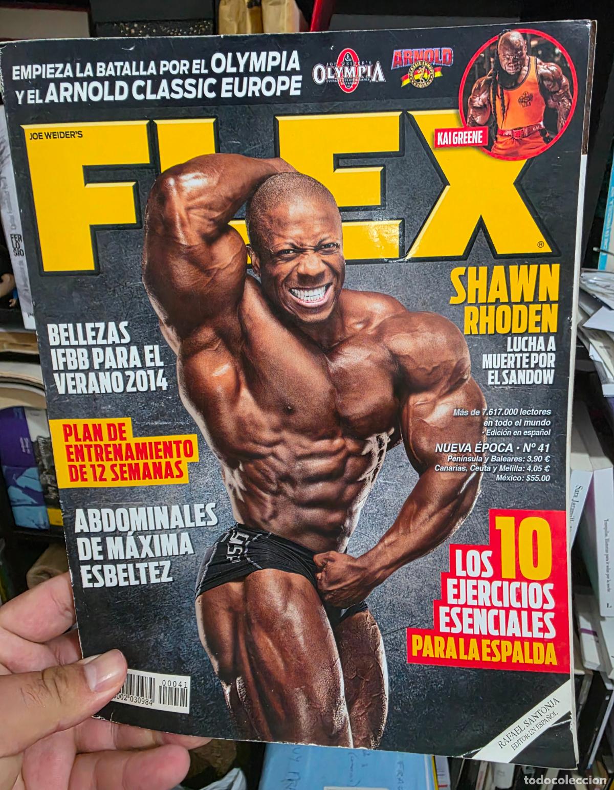 Coleccionismo deportivo: Revista FLEX N⁰ 41 nueva epoca shawn rhoden kai greene fisico culturismo culturista nutricion