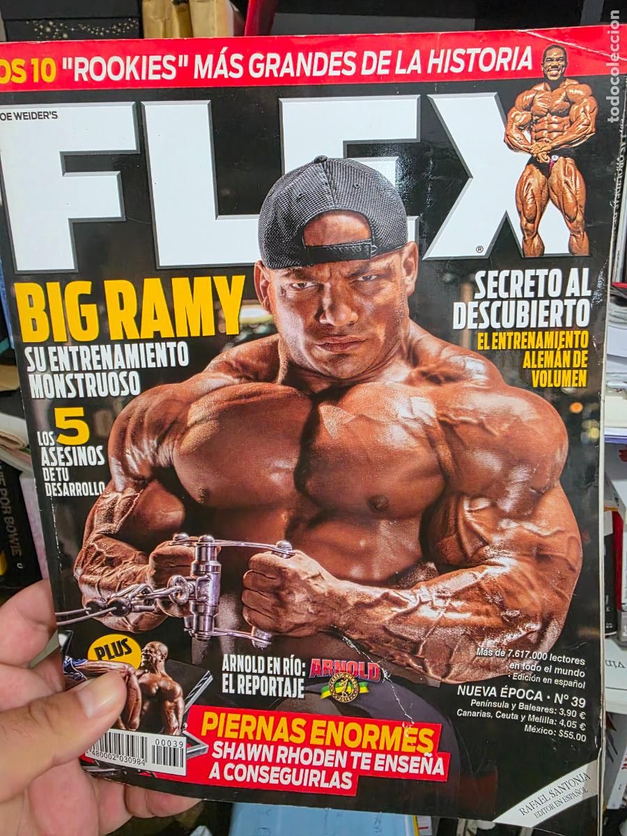 Coleccionismo deportivo: Revista FLEX N⁰ 39 nueva epoca big ramy shawn rhoden fisico culturismo culturista nutricion