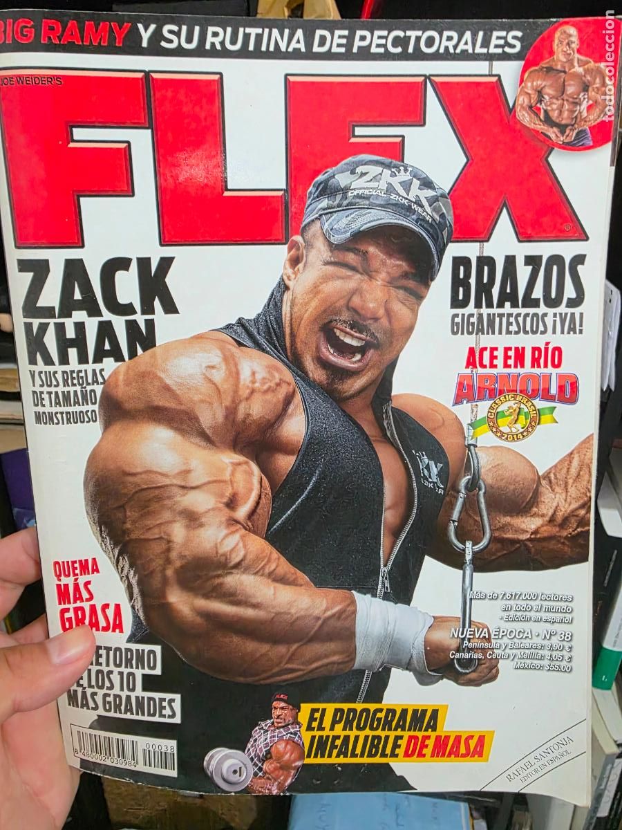 Coleccionismo deportivo: Revista FLEX N⁰ 38 nueva epoca big ramy zack khan fisico culturismo culturista nutricion