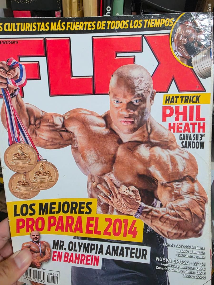 Coleccionismo deportivo: Revista FLEX N⁰ 34 nueva epoca phil heath mr olympia fisico culturismo culturista nutricion pesas