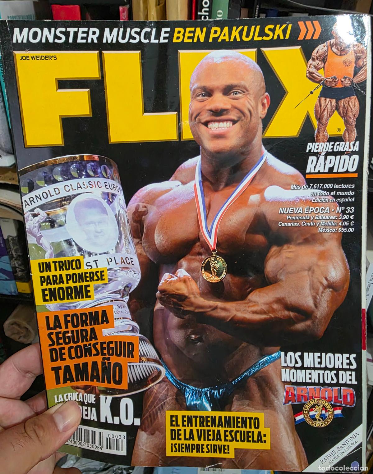 Coleccionismo deportivo: Revista FLEX N⁰ 33 nueva epoca phil heath ben pakulski fisico culturismo culturista nutricion
