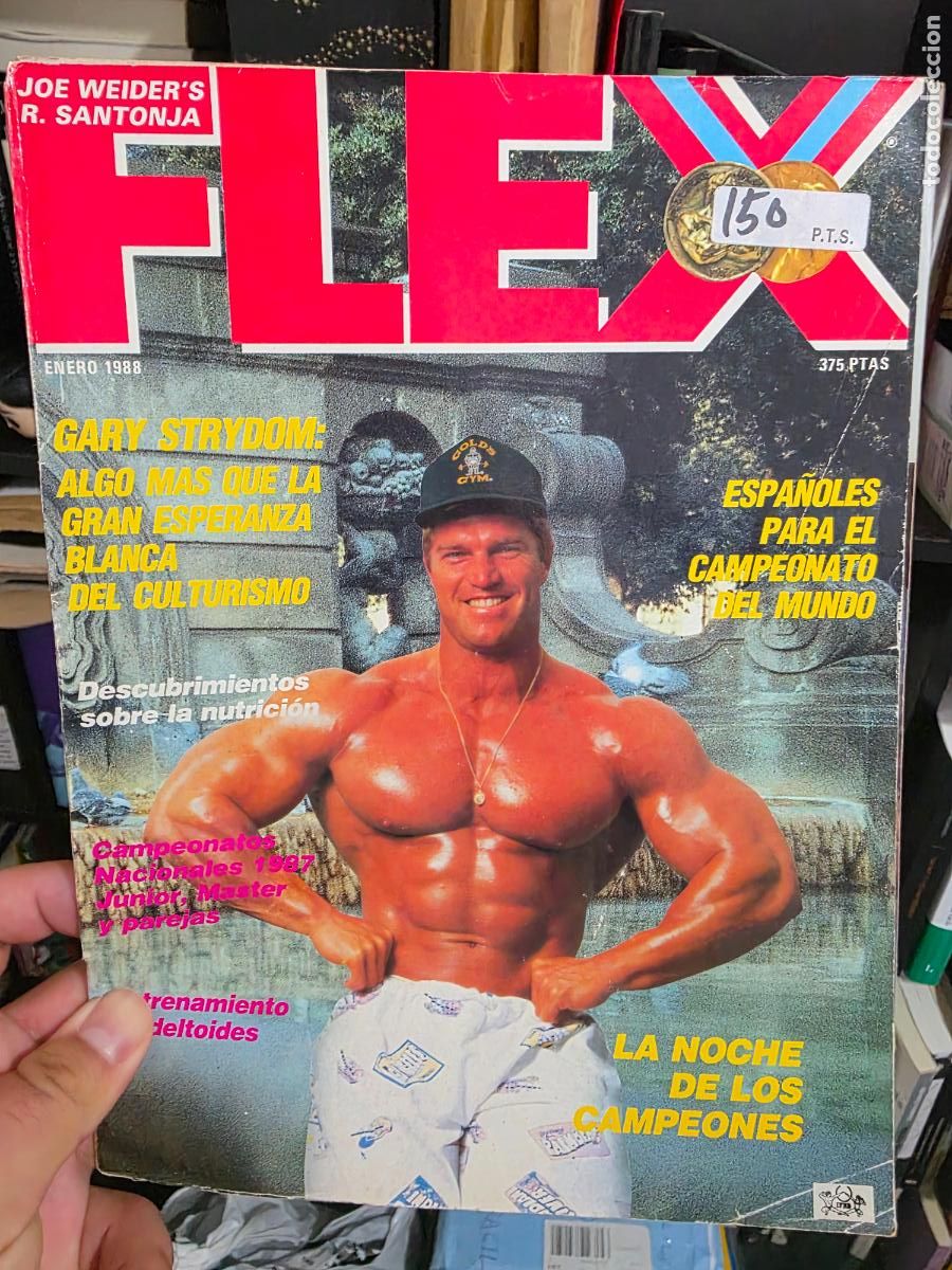 Coleccionismo deportivo: Revista FLEX enero 1988 gary strydom fisico culturismo culturista nutricion culturistas
