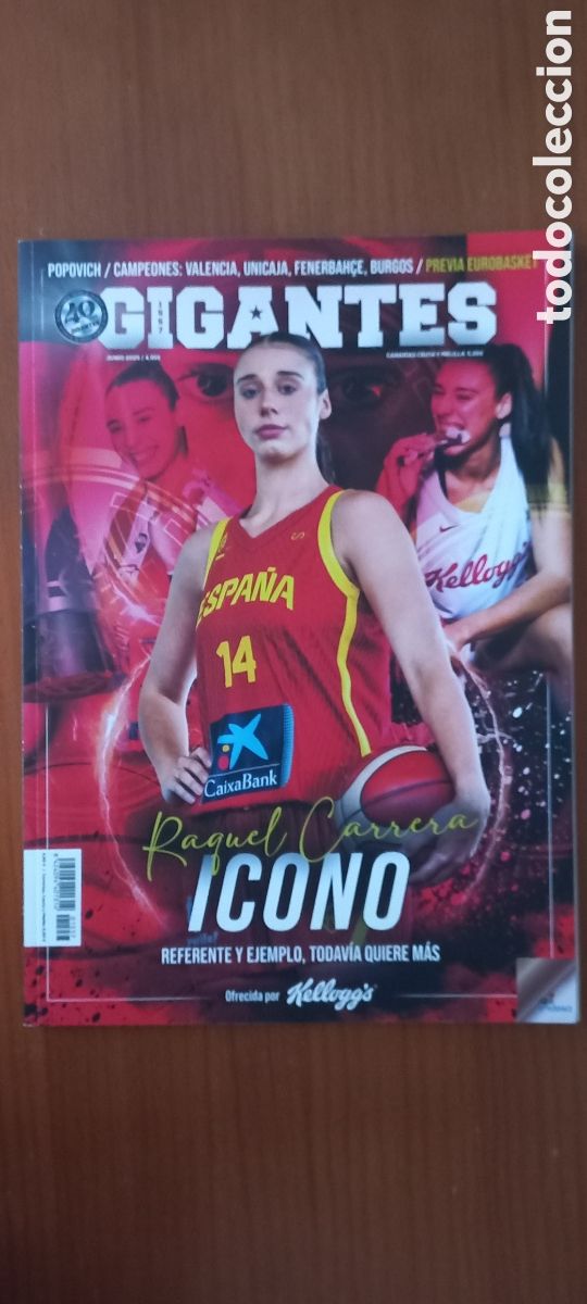 Coleccionismo deportivo: Revista Gigantes Junio 2025 baloncesto Raquel Carrera
