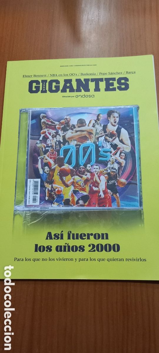 Coleccionismo deportivo: Revista Gigantes enero 2025 baloncesto Elmer Bennett Baskonia Pepe S&aacute;nchez Bar&ccedil;a NBA en OO's