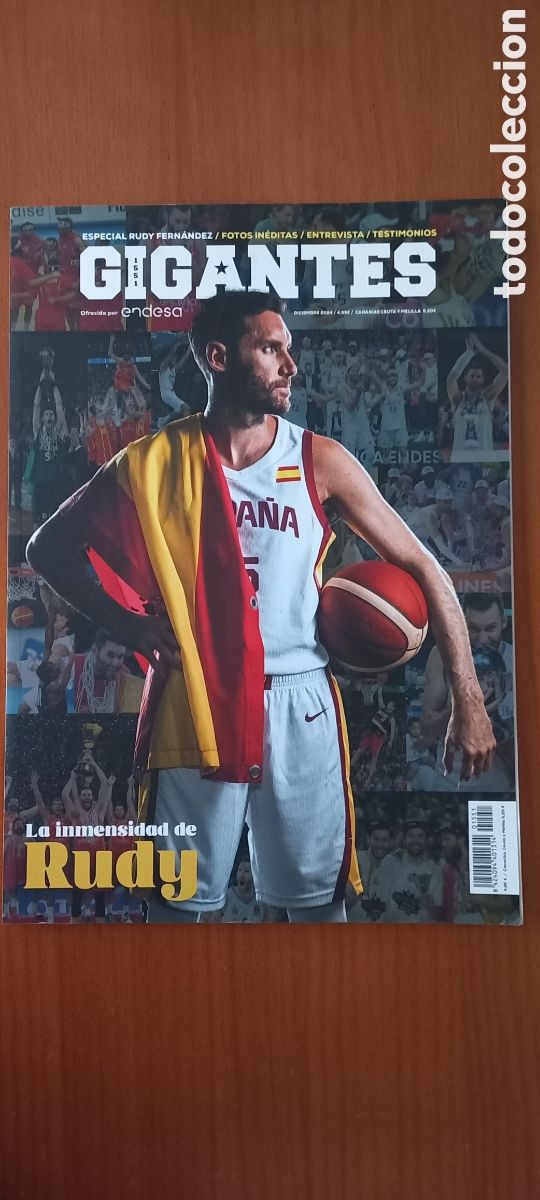 Coleccionismo deportivo: Revista Gigantes diciembre 2024 baloncesto Rudy Fern&aacute;ndez especial fotos in&eacute;ditas entrevista