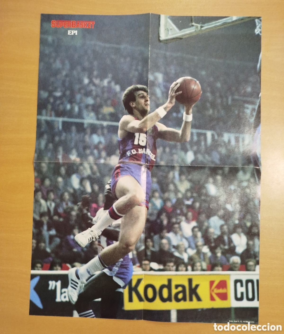 Sports collectibles: POSTER San Epifanio EPI SUPERBASKET A&Ntilde;OS 80 - 40 x 56 cm BALONCESTO FC BARCELONA BAR&Ccedil;A BASKET