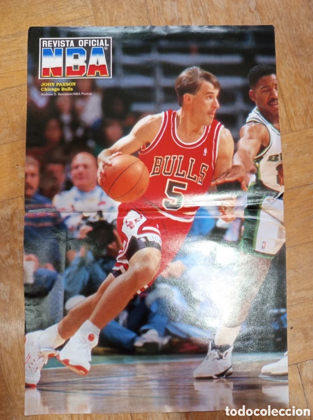 Sports collectibles: P&oacute;ster Revista NBA John Paxson Chicago Bulls